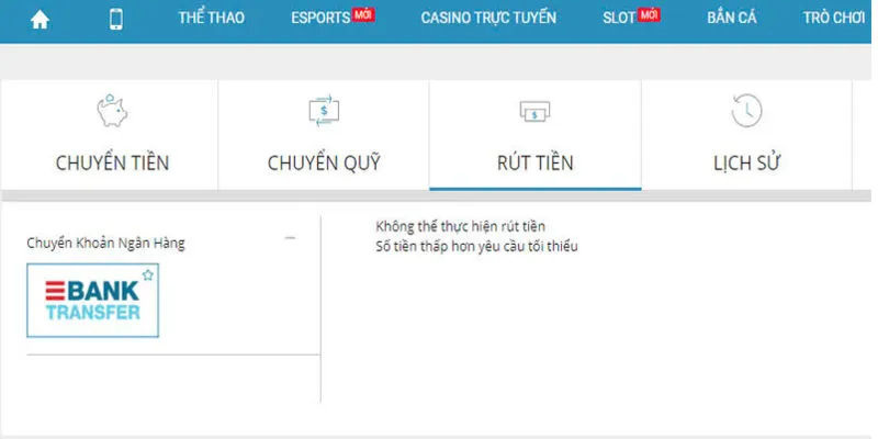 Các điều kiện cần tuân thủ khi rút tiền W88