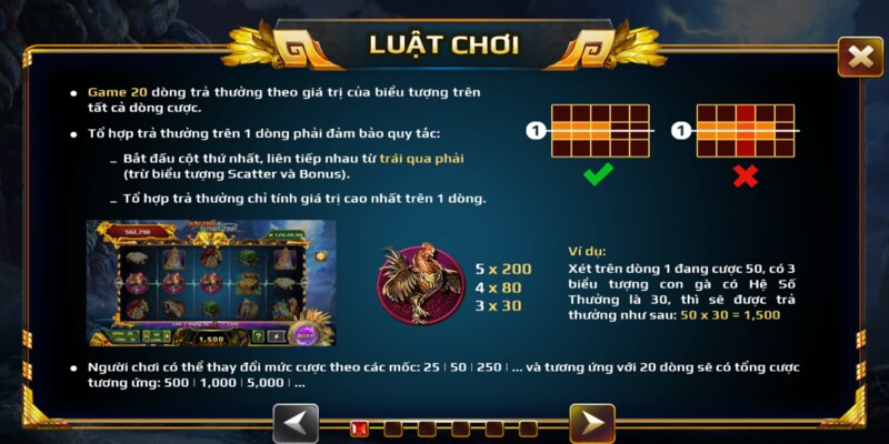 Khám phá về luật chơi chuẩn xác của Nổ hũ Sơn Tinh Thủy Tinh