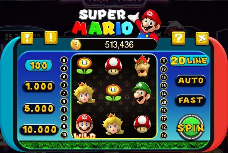 Mini game Super Mario có cơ chế chơi đơn giản, dễ dàng